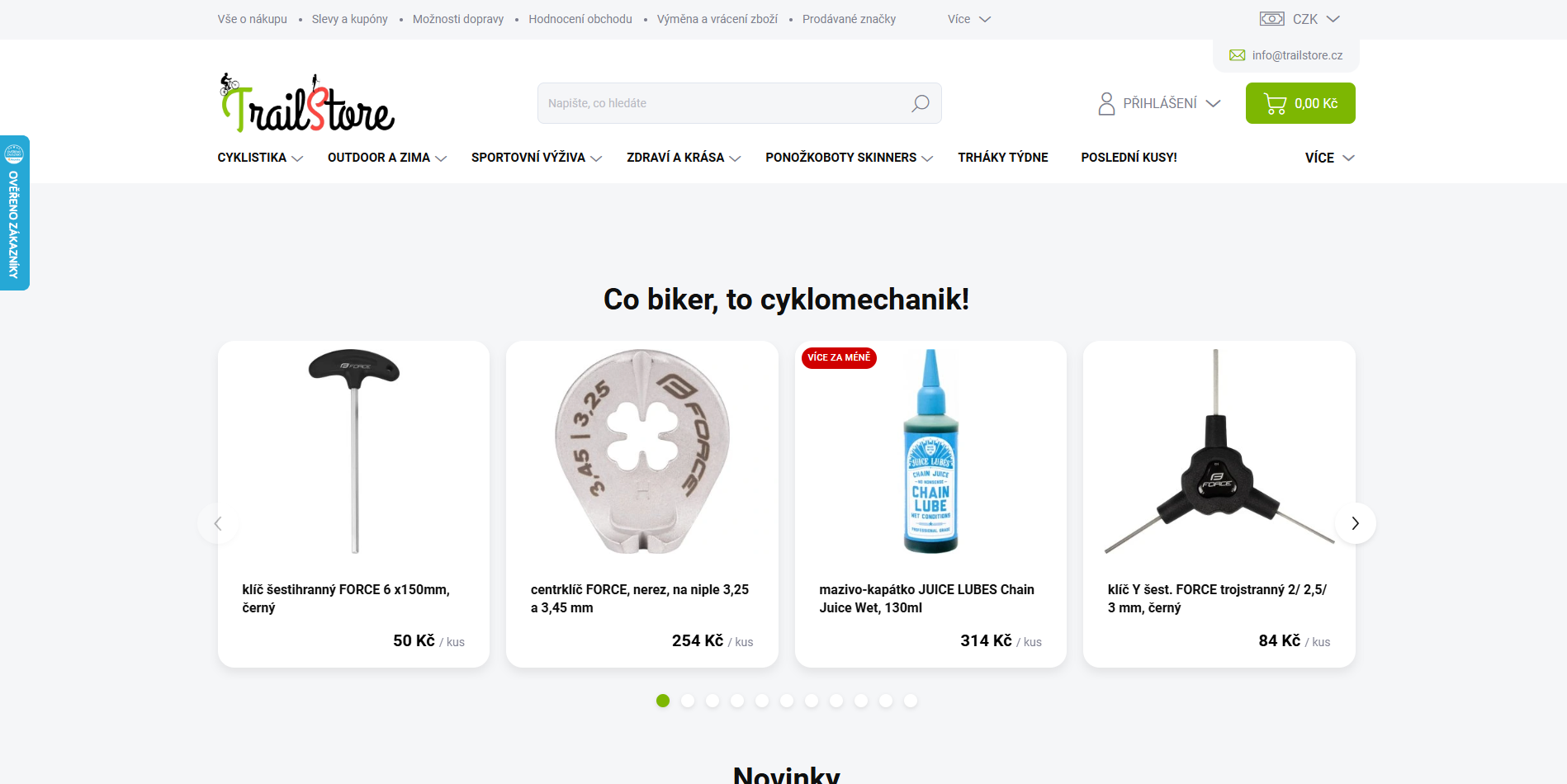 TrailStore Recenze