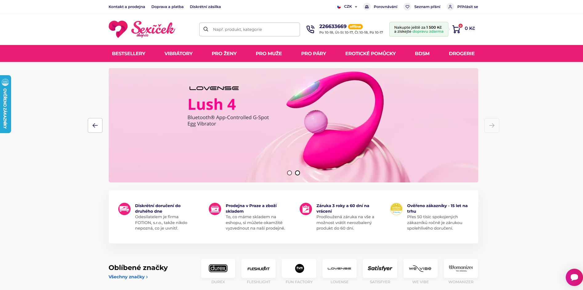 SexíčekShop Recenze