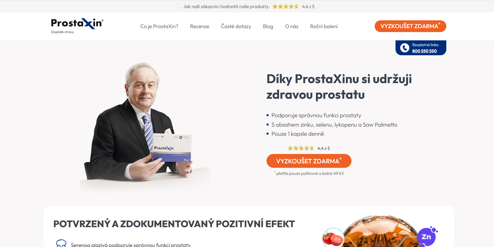 Prostaxin Recenze